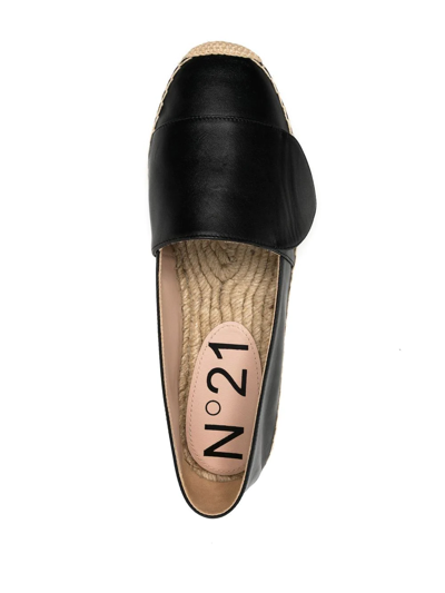 Shop N°21 Braided-sole Detail Espadrilles In Black