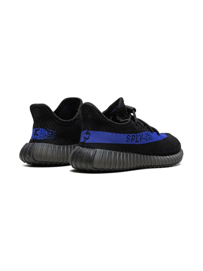 Shop Adidas Originals Yeezy Boost 350 V2 "dazzling Blue" Sneakers In Black