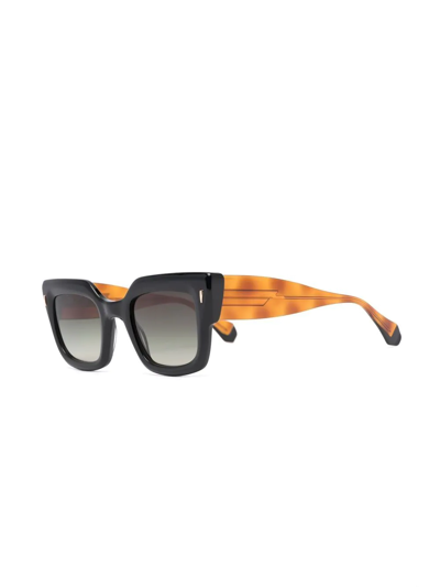 Shop Gigi Studios Square-frame Tinted Sunglasses In Black
