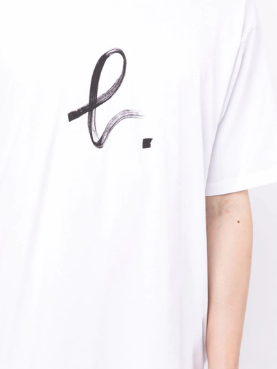 Agnès B. Chris B-motif T-shirt In White