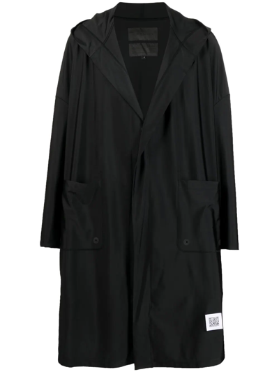Shop Fumito Ganryu Logo-patch Rain Coat In Black