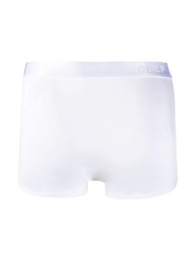 Shop Cdlp Logo-waistband Boxers In White