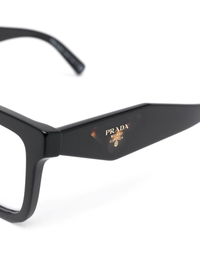 Shop Prada Pr10yv Square-frame Optical Glasses In Black