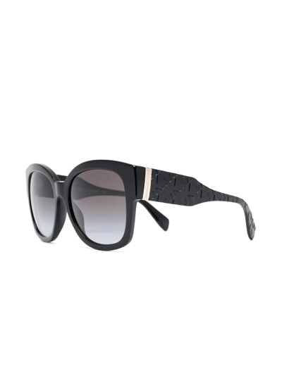 Shop Michael Kors Oversize Rounded Sunglasses In Black