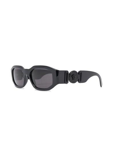 Versace Square-frame Sunglasses In Black