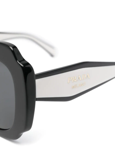 Prada Oversized-frame Sunglasses In White