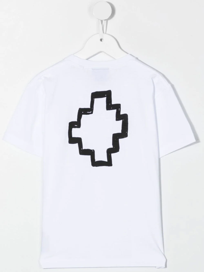 Shop Marcelo Burlon County Of Milan Logo-print T-shirt In White