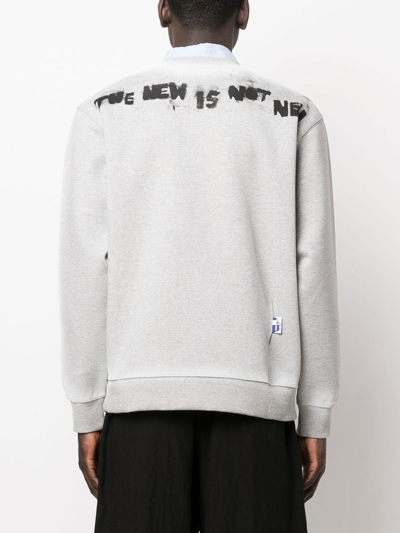Shop Ader Error Slogan-print Sweatshirt In Grey