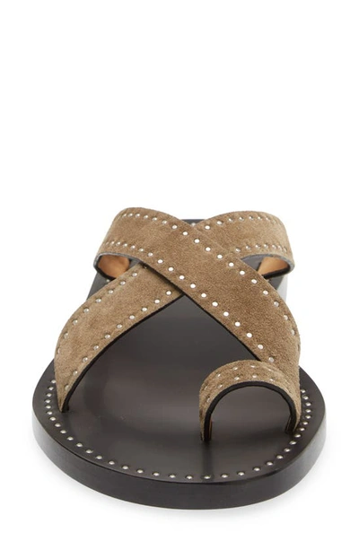 Shop Isabel Marant Jinsay Toe Ring Sandal In Taupe