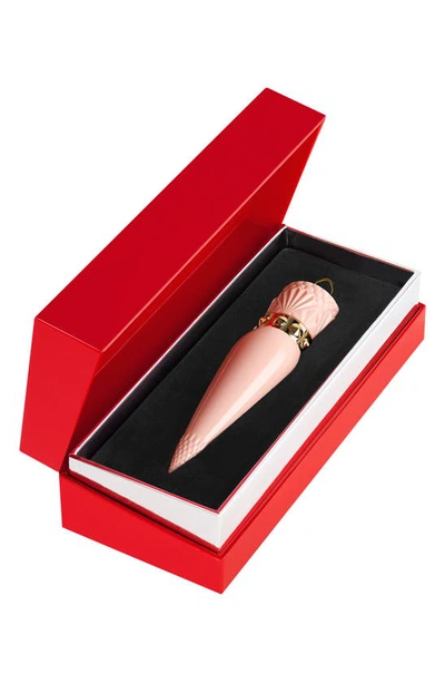 Shop Christian Louboutin So Glow Refillable Lipstick Case In Beige