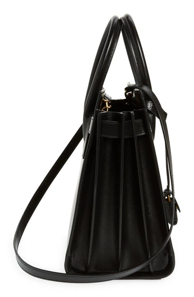 Shop Saint Laurent Small Sac De Jour Leather Tote With Pouch In Nero/ Nero