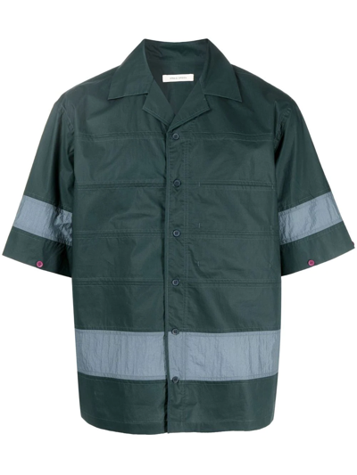 Shop Craig Green Panelled Short-sleeve Shirt In Grün