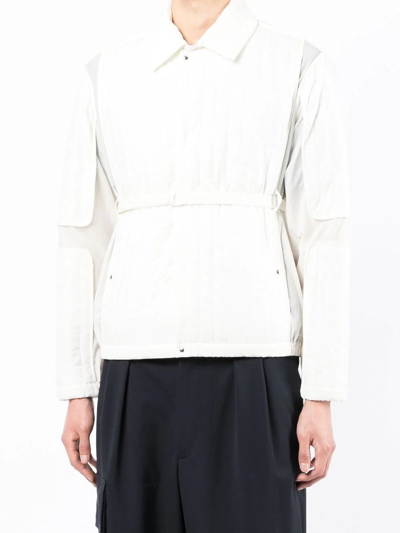 Shop Craig Green Padded-panelling Jacket In Weiss