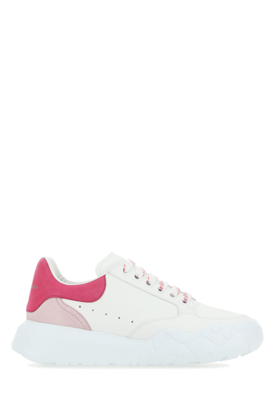 Alexander Mcqueen White Leather New Court Sneakers Nd Donna 36.5 | ModeSens