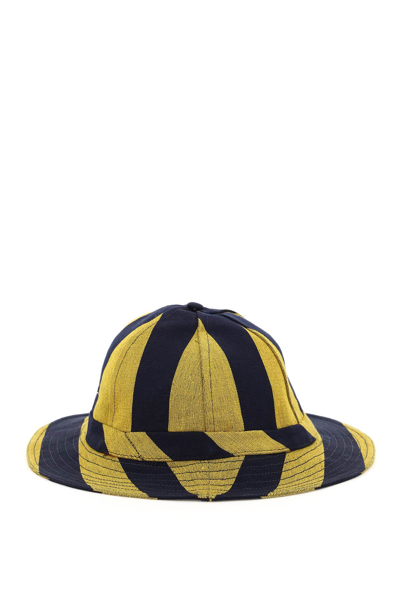 Shop Bode Killington Hat In Blue,yellow