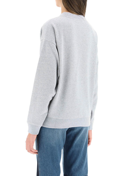 Shop See By Chloé Oversized Crew-neck Sweatshirt In Grey