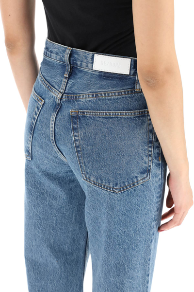 Shop Re/done 90s Crop Low Sling Jeans In Blue