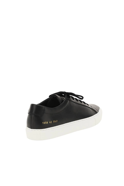 Shop Common Projects Original Achilles Low Sneakers In Black,white