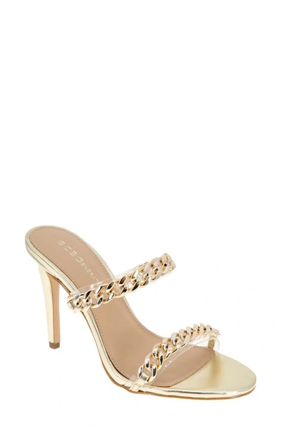 Shop Bcbg Jesta Sandal In Clear/ Platino