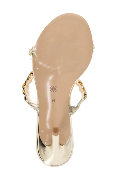 Shop Bcbg Jesta Sandal In Clear/ Platino