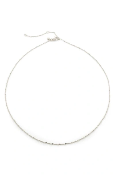 Monica Vinader Sterling Silver Twist Chain Necklace In Ss