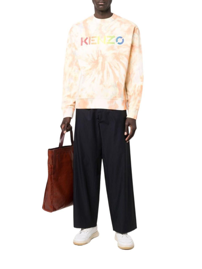 Shop Kenzo Men's Orange Cotton Sweatshirt