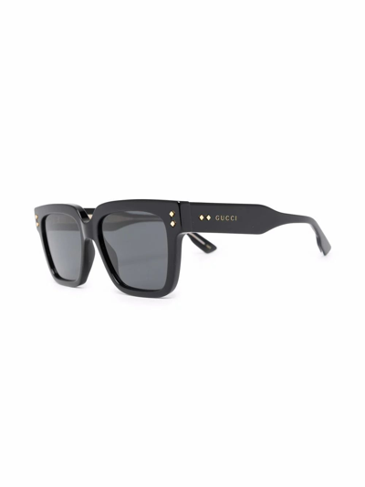 Shop Gucci Men's Black Acetate Sunglasses