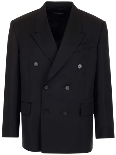 Shop Balenciaga Men's Black Other Materials Jacket