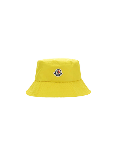 Shop Moncler Women's Yellow Other Materials Hat