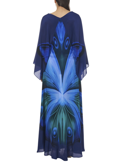 Shop Alberta Ferretti Dress In Blue