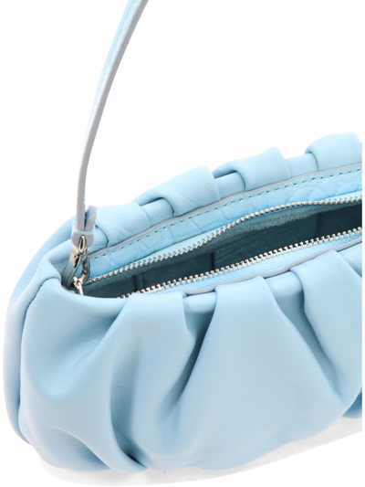 Shop Staud "bean" Shoulder Bag In Light Blue