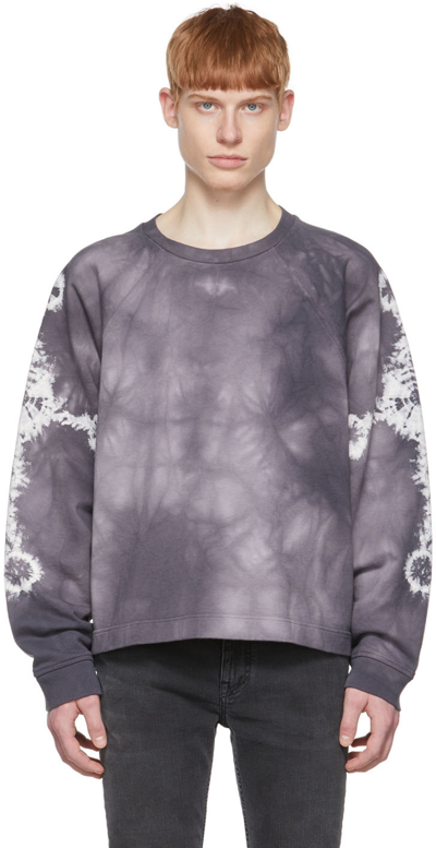 Shop Acne Studios Purple Cotton Sweatshirt In Dusty Purple