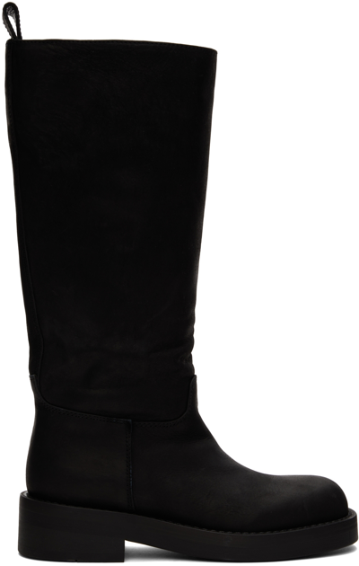 Shop Ann Demeulemeester Black Jose Boots In 099 Black