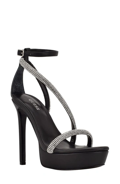 Guess Women's Casidee Asymmetrical Platform Stiletto Sandals Women's Shoes  In Black | ModeSens