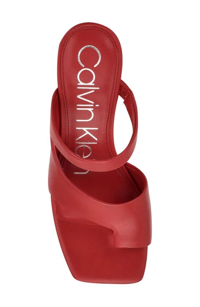 Calvin Klein Women's Fima Dress Sandals Women's Shoes In Crimson | ModeSens