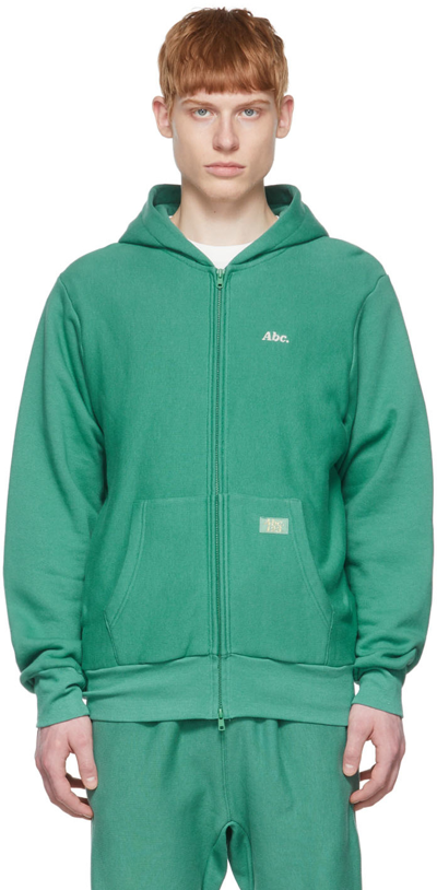 Shop Advisory Board Crystals Green Cotton Hoodie In Apatite