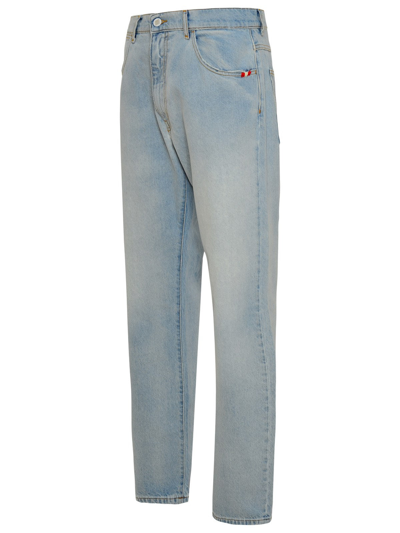 Shop Amish Light Blue Cotton Jeans