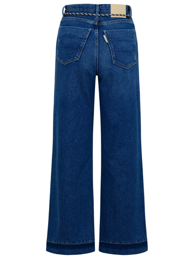 Shop Haikure Blue Cotton Korea Jeans