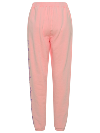 Shop Aries Pink Cotton Column Pants