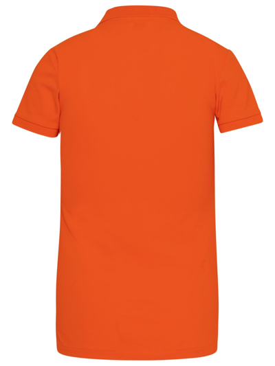 Shop Polo Ralph Lauren Orange Cotton Polo Shirt