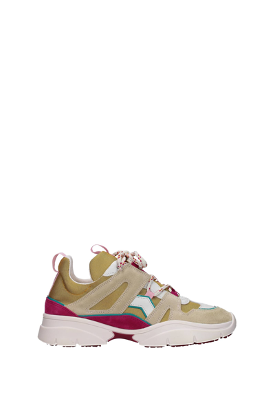Shop Isabel Marant Sneakers Kindsay Fabric In Multicolor