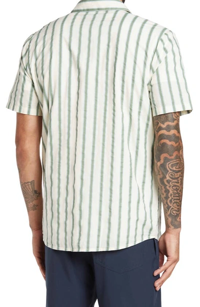 Shop Volcom Warbler Printed Regular Fit Shirt In Wht Flash