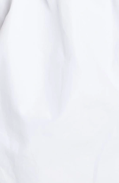 Max Mara Cotton Poplin Waistcoat Top In Bianco Ottico