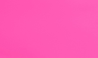 Shop La Femme Off The Shoulder Neon Gown In Pink