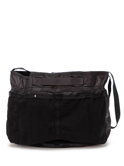 Shop C.p. Company ` Linen Wax Travel Bag In Nero