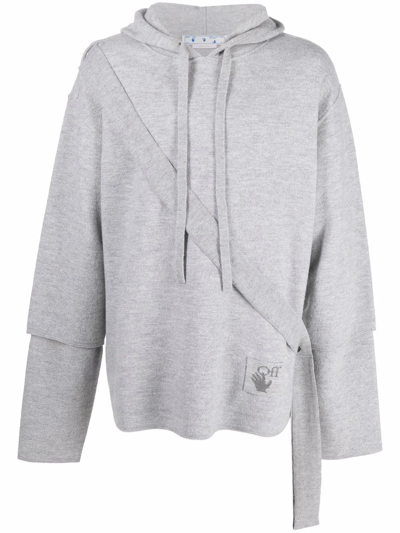 Shop Off-white Hoodie In Grey