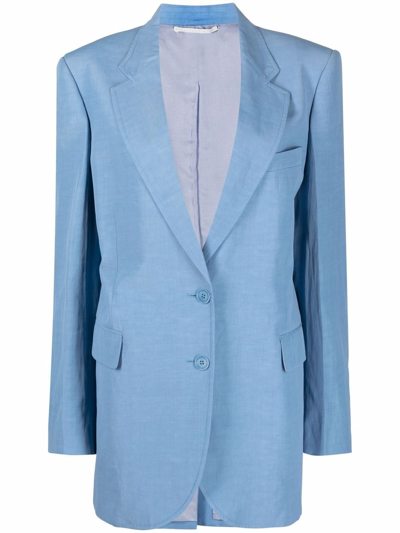 Shop Stella Mccartney Single-breasted Blazer In Blue