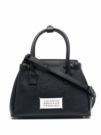 Shop Maison Margiela Tote Bag With Handles In Black