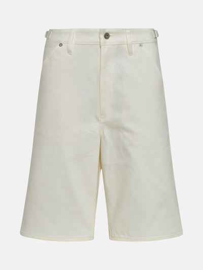 Shop Jil Sander Bermuda Jeans In White