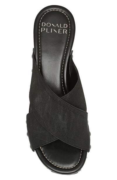 Donald Pliner Summera Wedge Sandal In Black-blk